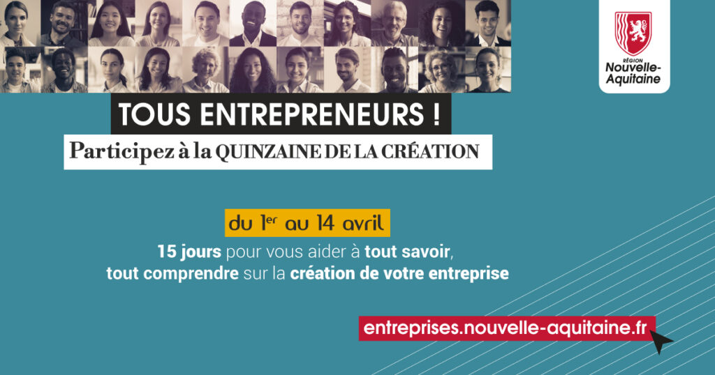 Quinzaine de la création d'entreprise en Nouvelle-Aquitaine - avec BGE