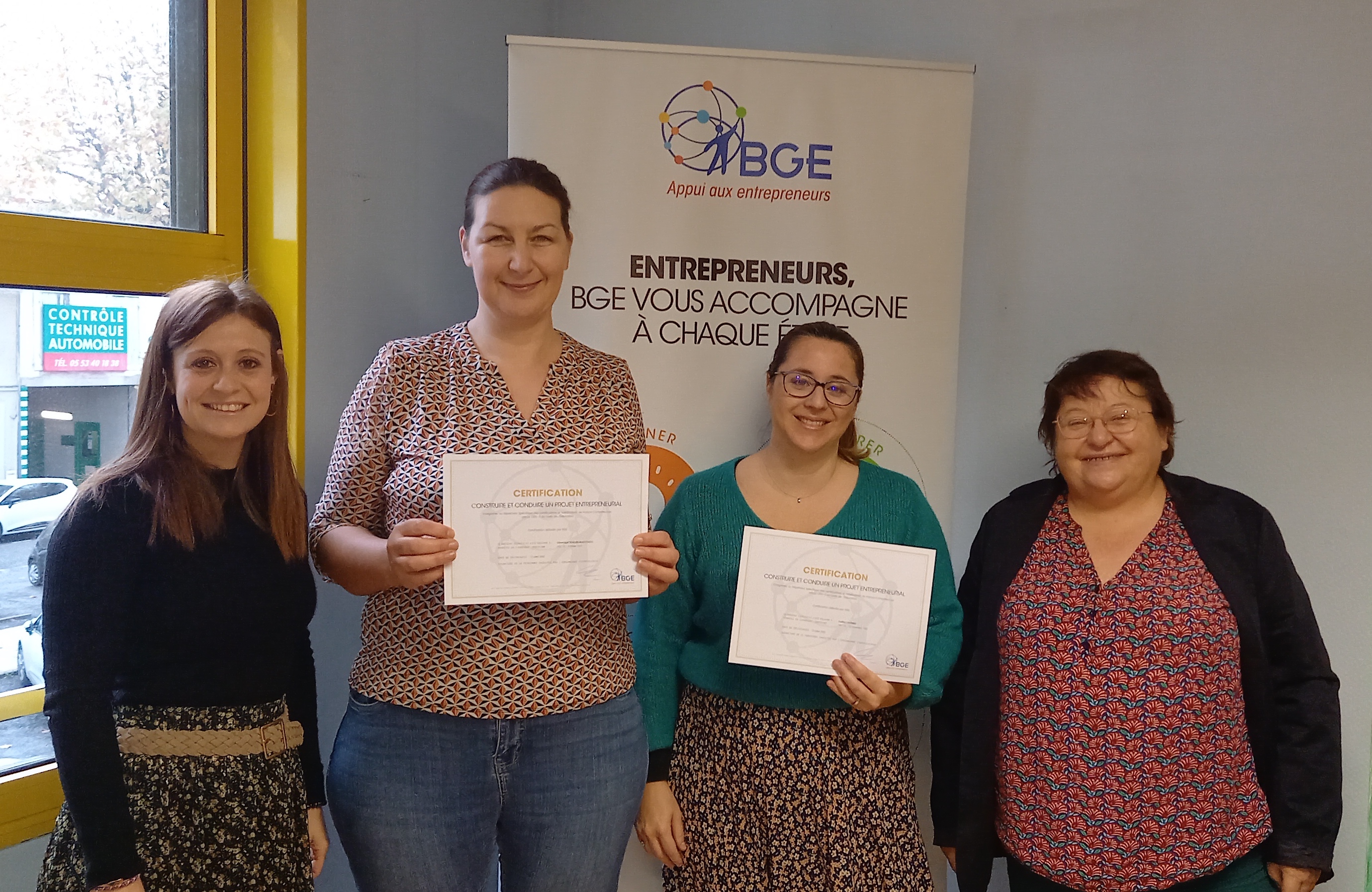 Photo Remise des diplomes BGE Sud-Ouest formation creation 2022